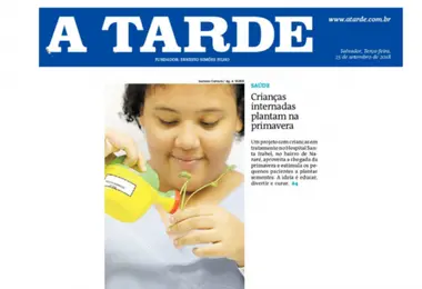 Primavera: HSI estimula contato das crianças com a natureza e é destaque no Jornal A Tarde
