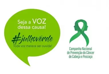 Campanha Julho Verde alerta para prevenção do câncer de cabeça e pescoço