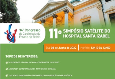 Simpósio com especialistas do Hospital Santa Izabel é destaque do 34º Congresso de Cardiologia da Bahia
