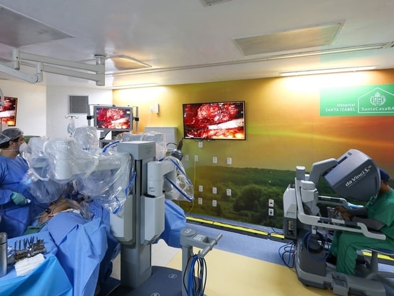 Hospital Santa Izabel atinge marca de mil cirurgias realizadas com auxílio de um robô