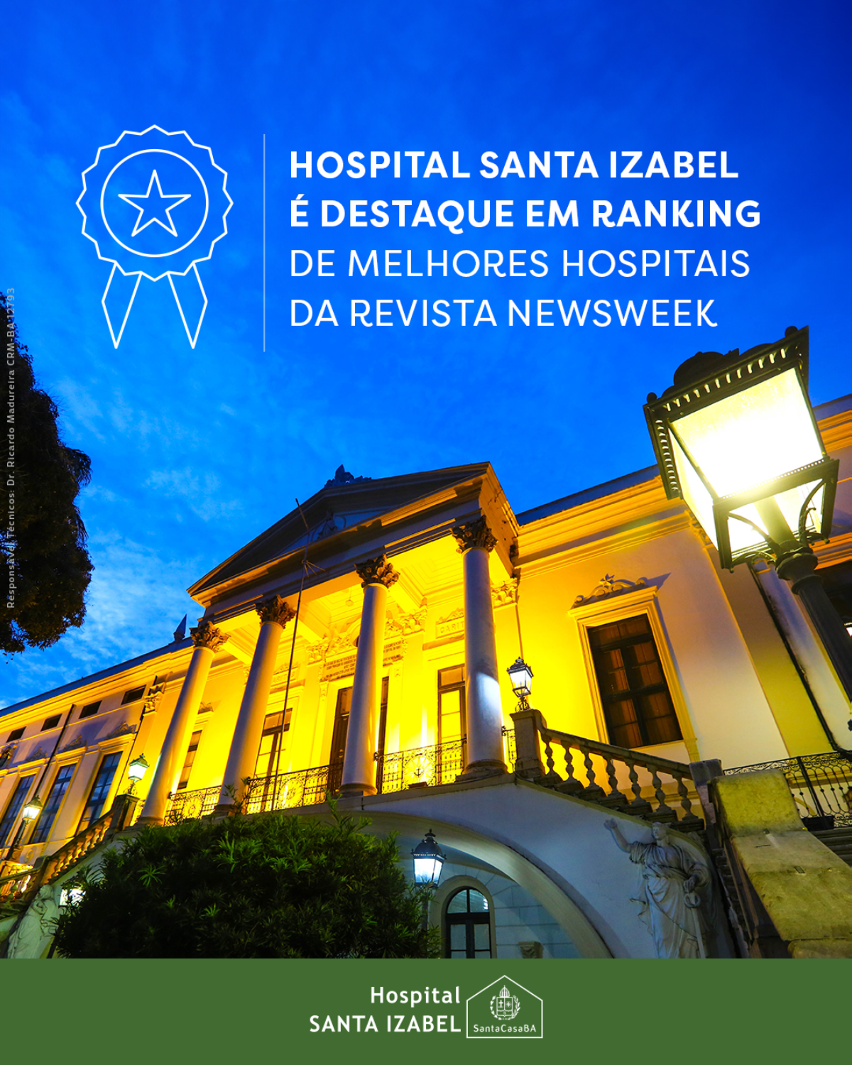 Hospital Santa Izabel é destaque em ranking de melhores hospitais da revista Newsweek