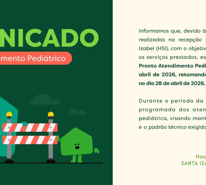 Comunicado Pronto Atendimento Pediátrico